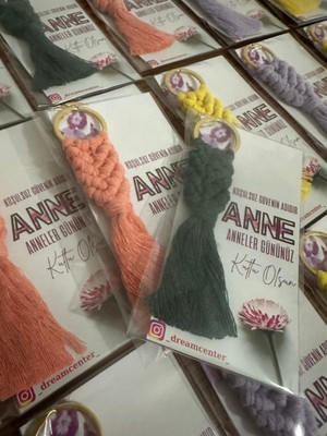 Arfu 50'li Makrome Anahtarlık Düğün,nişan,kına,parti,doğum Günü,mevlüt Hatırası Hediyelik Anahtarlık