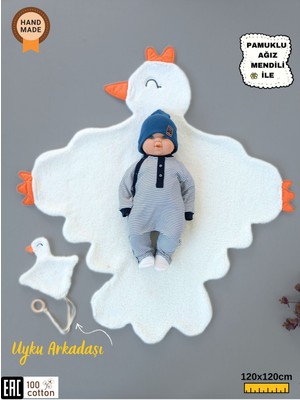 Tomuycuk Kışlık Wellsoft Peluş Kuzu Kumaş Bebek Battaniyesi- Çok Amaçlı Minik Kuş Bebek Örtüsü - 120X120CM BTN10257