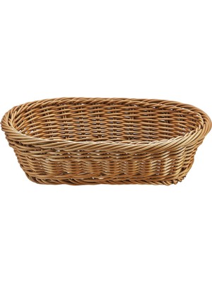 Biradlı Plastik Oval Sepet 24X16X7