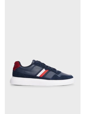 Tommy Hilfiger Süet Detaylı Logolu Sneaker Ayakkabı Erkek Ayakkabı FM0FM04889 C1G