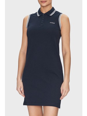 Guess Amaryllis Pamuklu Regular Fit Polo Yaka Mini Elbise V5GK04KCOK1 Bayan Elbise V5GK04 Kcok1 A71W