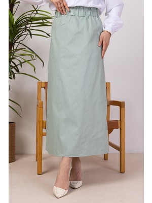 İlkimay.com Benja Beli Lastikli Gabardin Etek 1405 - Mint