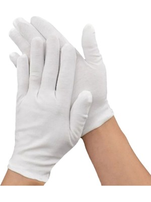 Mediterian Beyaz unisex gösteri ve tören eldiveni, şık ve rahat kullanımıyla öne çıkar