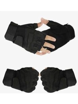 Mediterian Siyah Taktik Eldiven, dayanıklı ve rahat kullanımıyla ideal seçim