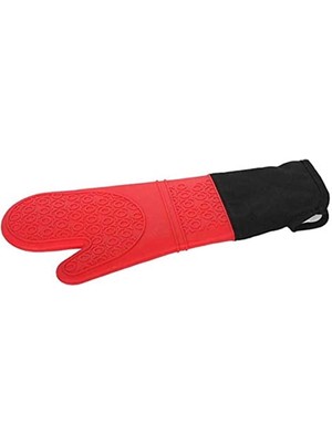 Mediterian Çok Renkli Silikon Fırın Eldiveni, Isıya Dayanıklı ve Yapışmaz, Çift Katmanlı