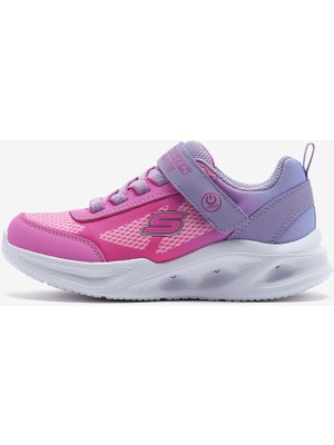 Skechers Skechers Sola Glow - Ombre Deluxe Büyük Kız Çocuk Lavanta Işıklı Spor Ayakkabı 303714L Lvpk