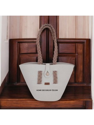 Home Decors By Özlem Hasır Çanta Omuz Çantası Plaj Çantası El Emeği Handmade Tasarım Tarz Yaz MODA-30CMX40-42CM