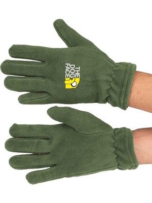 Mediterian Haki renkli uzun polar eldiven, sıcak ve şık pamuklu tasarım