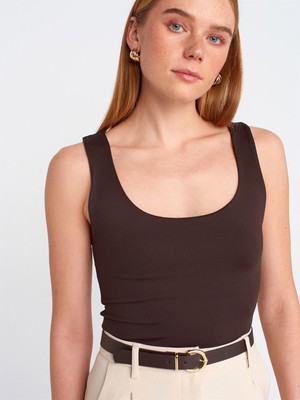 Dilvin 20977  Dilvin Kalın  Askılı  Poliamid  Atlet