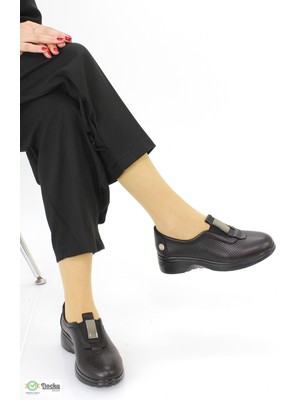 Mammamia Kadın Ortopedik Deri Bağcıksız Yazlık Ayakkabı M26YA7270