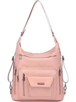 Saten Kumaş Hem Sırt Hem De Omuz Çantası 2129