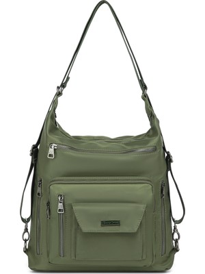 Saten Kumaş Hem Sırt Hem De Omuz Çantası 2129