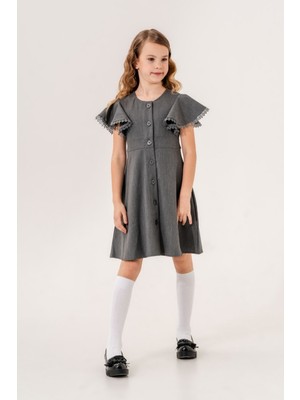 Kız Çocuk Volanlı Elbise 6800