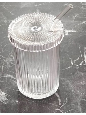 Pipetli Cam Kristal Bardak