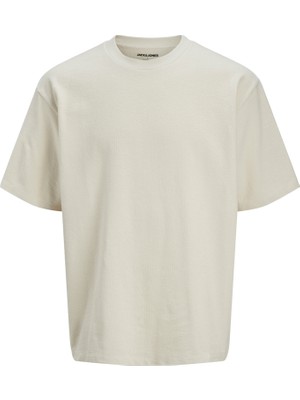 Jack & Jones Jack Jones Jjlouı Osmos Tee Crew Neck Erkek Bej Tshirt 12270710-06