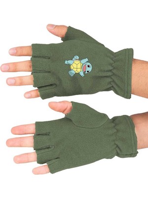 Mediterian Sevimli Pokémon temalı pamuklu polar kesik eldiven, şıklık ve sıcaklık sağlar.