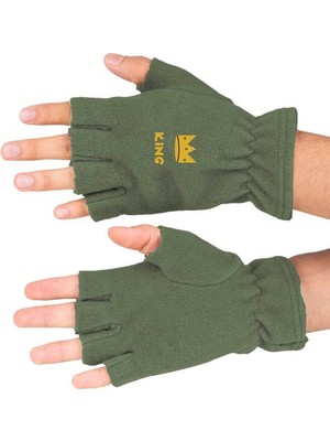 Mediterian Haki Renkli Kışlık Kesik Polar Eldiven, Sıcak ve Şık Tasarım