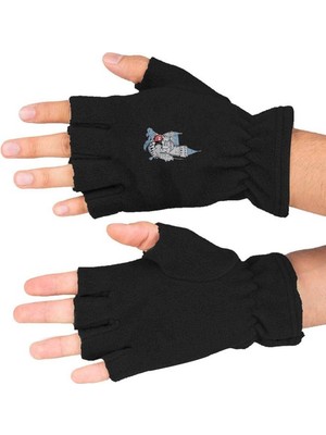 Istanbul Baskılı Kışlık Kesik Polar Eldiven BLL3789