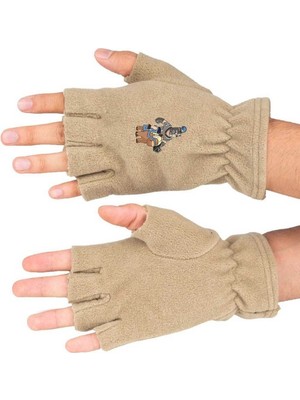 Şovalye Baskılı Kışlık Kesik Polar Eldiven BLL3500