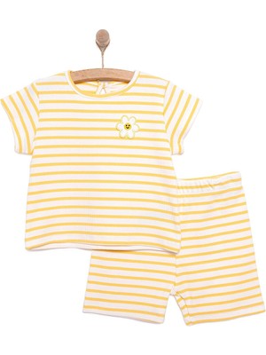 HelloBaby Sun Flower Kız Tshirt-Şort Kız Bebek