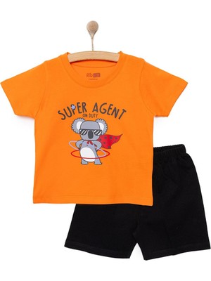 HelloBaby Basic Desenli Şortlu Takım Erkek Bebek