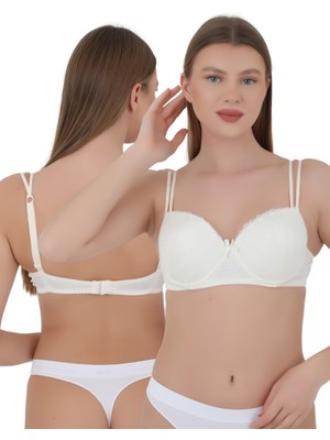 Kadın Sütyen Light C Cup - Balenli Dolgusuz Dantelli