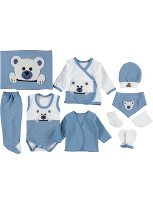 Uni 10 Lu Organik Panda Lüx Zıbın Set Hastane Çıkışı Hediyelik