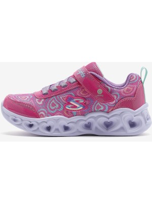 Skechers Heart Lights - Boogie Love Büyük Kız Çocuk Pembe Işıklı Spor Ayakkabı 303257L Hpmt