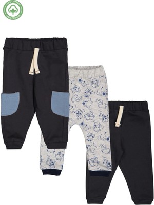 Erkek Çocuk %100 Pamuk 3'lü Eşofman Altı - Çocuk Giyim