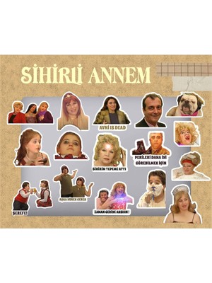 Sihirli Annem Sticker Seti | Bullet Journal Sticker | Defter | Çıkartma | Scrapbook