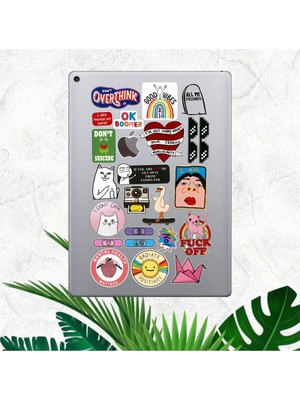 Mental Art Sanat Temalı Laptop Notebook MAcBook Kitap Defter Ajanda Tablet Sticker Seti