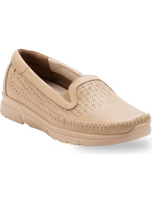 Forelli Eterna-G Comfort Kadın Deri Ayakkabı A.vizon