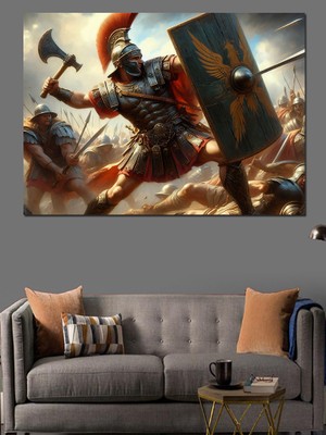 Roma Askerleri Dekoratif Kanvas - Mdf Ahşap Tablo