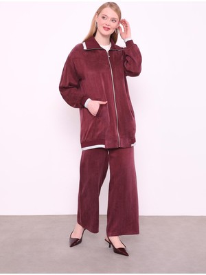 Bordo Fermuar Kapamalı Cupra Spor Takım