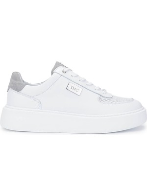 Tamer Tanca Erkek Deri Beyaz Sneakers & Spor Ayakkabı 352 22059 Erk Ayk Y25 Byz Dr/grı Suet