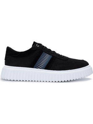 Tamer Tanca Erkek  Deri Siyah Nubuk Sneakers & Spor Ayakkabı 352 22303 Erk Ayk Y25 Sıyah Nbk