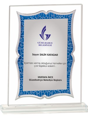 ODAK KUPA - Cam Plaketler - CM-088-M B - 18x21 cm