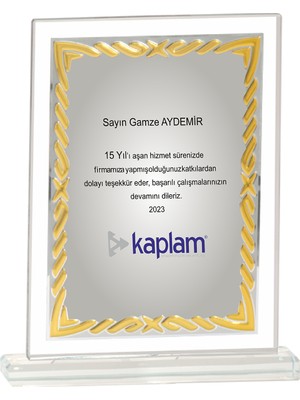 ODAK KUPA - Cam Plaketler - CM-090-M A - 18x21 cm