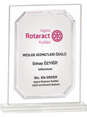 ODAK KUPA - Cam Plaketler - CM-085-M A - 18x21 cm