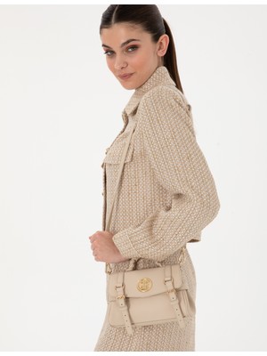 Pierre Cardin Kadın Ekru Çapraz Çanta 50305597-VR019