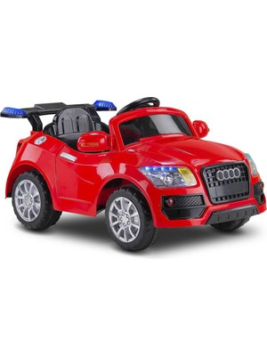 Babyhope 436 Audi 12V Kırmızı Akülü Araba 7 Ah Kapasite ile İki Kademeli Hız Ayarı Özellikli