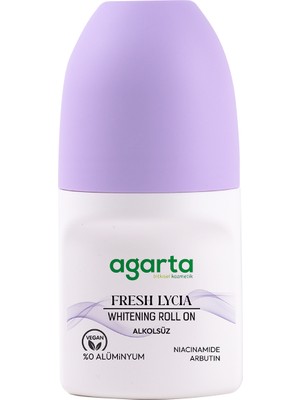 Agarta Doğal Kadın Fresh Lycıa Beyazlatıcı Roll-On 50 ml Alkol İçermeyen Ferahlatıcı Etki