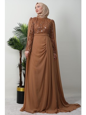 Giza Store Münteha Tesettür Abiye Taba