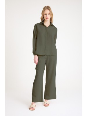 Keten Günlük Haki Ikili Takım Alt Üst