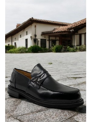eforia New Onix 255 01 Siyah  Deri Tam Ortopedik Casual Günlük Erkek Ayakkabı