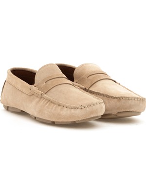 Cacharel Erkek Bej %100 Deri Loafer Ayakkabı 50308457-VR011