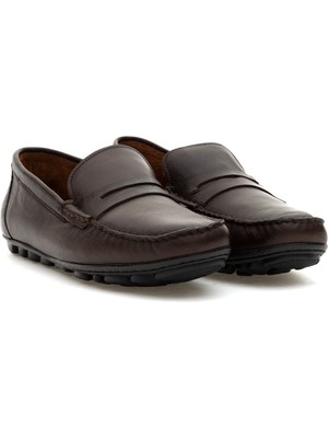 Cacharel Kahverengi %100 Deri Loafer Ayakkabı 50308466 VR029