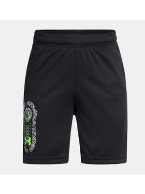 Under Armour Ua Tech Çocuk Şort 1390017 Erkek Çocuk İçin Hafif ve Hızla Kuruyan Siyah