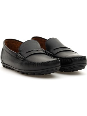 Cacharel Siyah %100 Deri Loafer Ayakkabı 50308466 VR046