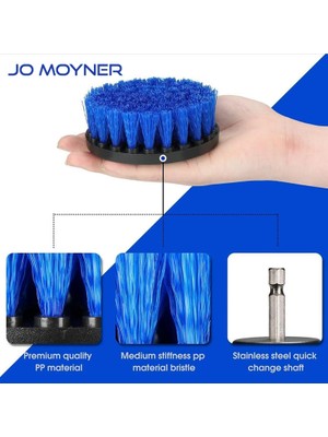 Oto Koltuk Temizleme Fırçası Matkap Uçlu Profesyonel